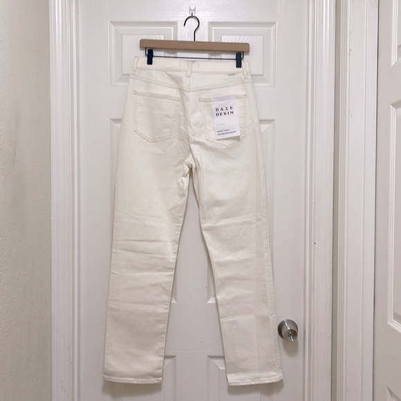 NWT DAZE DENIM Smarty Pants High Rise in Cream - Picture 4 of 7